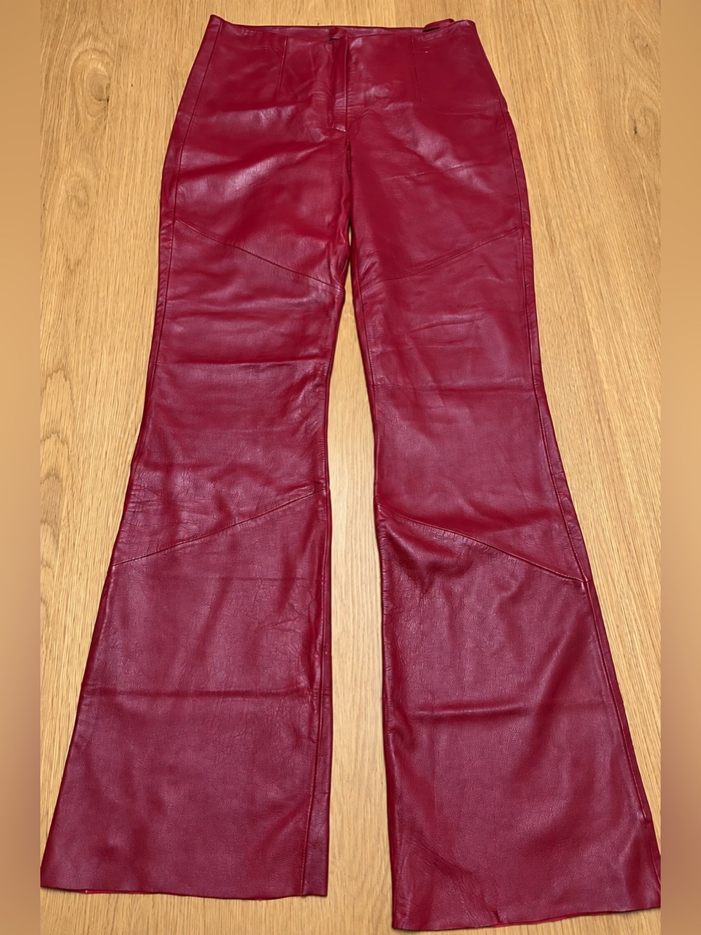 Vintage Wilson’s Leather Pelle Studio Leather Pants - Size 8 - Red - Flared